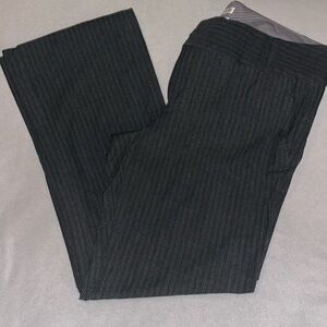 Women’s gray striped trousers